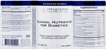 Integrative Therapeutics Clinical Nutrients For Diabetics - supplement