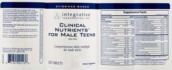 Integrative Therapeutics Clinical Nutrients for Male Teens - supplement