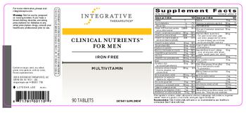 Integrative Therapeutics Clinical Nutrients For Men - supplement