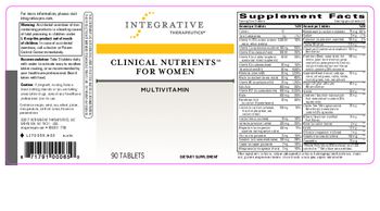 Integrative Therapeutics Clinical Nutrients For Women - supplement