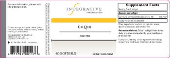 Integrative Therapeutics CoQ10 - supplement
