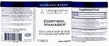 Integrative Therapeutics Cortisol Manager - supplement