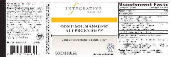 Integrative Therapeutics Cortisol Manager Allergen Free - supplement