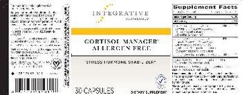 Integrative Therapeutics Cortisol Manager Allergen Free - supplement