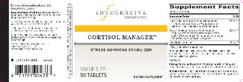 Integrative Therapeutics Cortisol Manager - supplement
