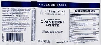 Integrative Therapeutics Cranberry Forte - supplement
