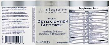 Integrative Therapeutics Detoxication Factors - supplement