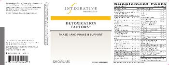 Integrative Therapeutics Detoxication Factors - supplement