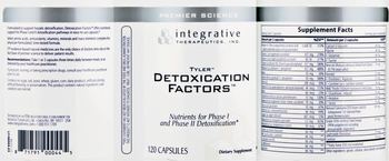 Integrative Therapeutics Detoxication Factors - supplement