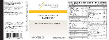 Integrative Therapeutics Detoxification Factors - supplement