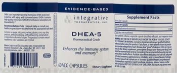 Integrative Therapeutics DHEA-5 - supplement