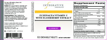 Integrative Therapeutics Echinacea Vitamin C With Elderberry Extract Elderberry - supplement