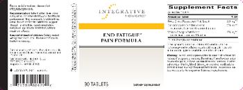 Integrative Therapeutics End Fatigue Pain Formula - supplement