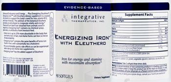 Integrative Therapeutics Energizing Iron with Eleuthero - supplement
