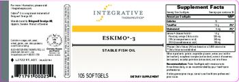 Integrative Therapeutics Eskimo-3 Stable Fish Oil - supplement