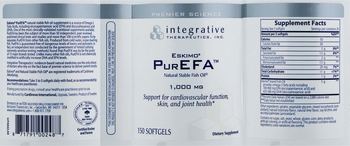 Integrative Therapeutics Eskimo PurEFA Natural Stable Fish Oil 1,000 mg - supplement