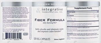 Integrative Therapeutics Fiber Formula - supplement