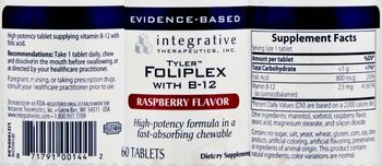 Integrative Therapeutics Foliplex with B-12 Raspberry Flavor - supplement