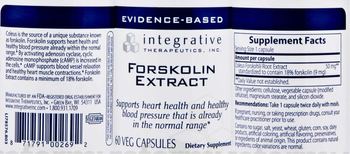 Integrative Therapeutics Forskolin Extract - supplement
