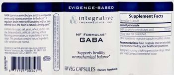 Integrative Therapeutics GABA - supplement