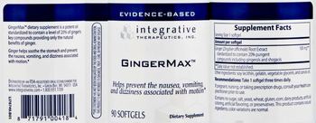 Integrative Therapeutics Gingermax - supplement