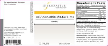 Integrative Therapeutics Glucosamine Sulfate-750 750 mg - supplement