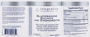 Integrative Therapeutics Glucosamine Sulfate And Chondroitin - supplement