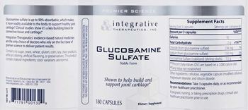Integrative Therapeutics Glucosamine Sulfate Stable Form - supplement