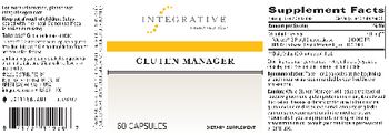 Integrative Therapeutics Gluten Manager - supplement