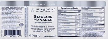 Integrative Therapeutics Glycemic Manager - supplement
