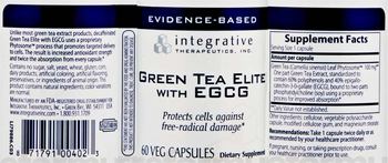 Integrative Therapeutics Green Tea Elite With EGCG - supplement