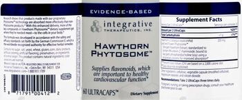 Integrative Therapeutics Hawthorn Phytosome - supplement