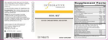 Integrative Therapeutics HDL Rx - supplement