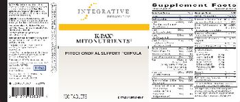 Integrative Therapeutics K-PAX Mitonutrients - supplement