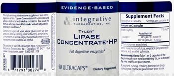 Integrative Therapeutics Lipase Concentrate-HP - supplement