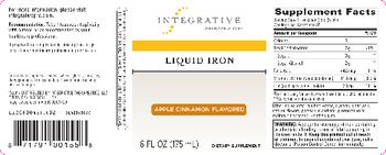 Integrative Therapeutics Liquid Iron Apple Cinnamon Flavored - supplement