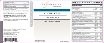 Integrative Therapeutics Multiplex-2 Without Iron - supplement