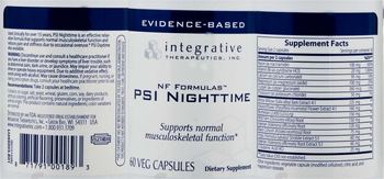 Integrative Therapeutics NF Formulas PSI Nighttime - supplement