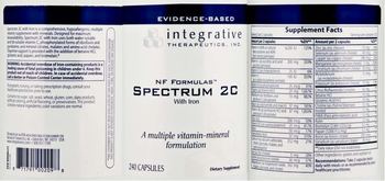 Integrative Therapeutics NF Formulas Spectrum 2C With Iron - supplement