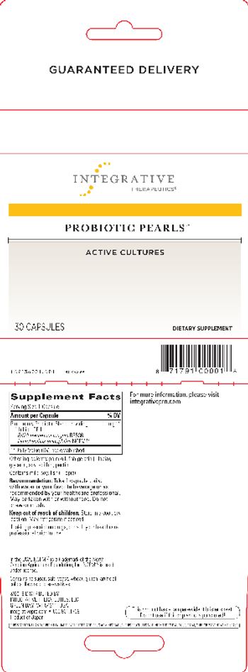 Integrative Therapeutics Probiotic Pearls - supplement