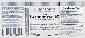 Integrative Therapeutics Recancostat 400 - supplement