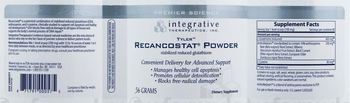 Integrative Therapeutics Recancostat Powder - supplement