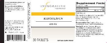 Integrative Therapeutics Riboflavin 400 mg - supplement