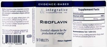 Integrative Therapeutics Riboflavin - supplement