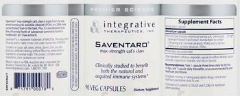 Integrative Therapeutics Saventaro Max-Strength Cat's Claw - supplement