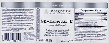 Integrative Therapeutics Seasonal IC - supplement