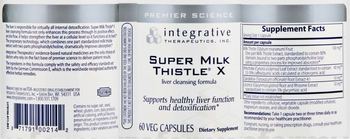 Integrative Therapeutics Super Milk Thistle X - supplement