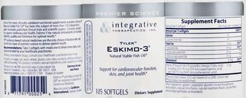 Integrative Therapeutics Tyler Eskimo-3 Natural Stable Fish Oil - supplement