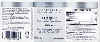 Integrative Therapeutics UBQH - supplement
