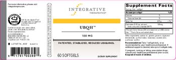 Integrative Therapeutics UBQH 100 mg - supplement